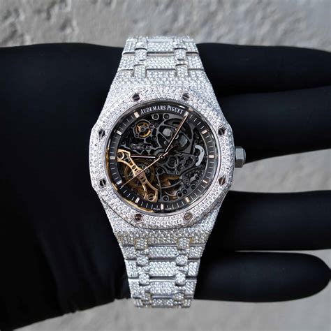 audemars piguet skeleton iced out preis|Audemars Piguet watch.